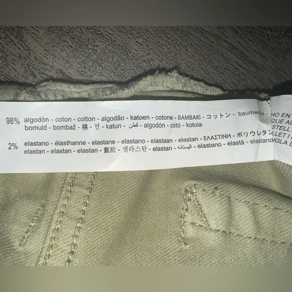 Bershka Kick Flair Jeans (Green, Size USA 10, NEW, Tags Included) - Picture 10 of 10